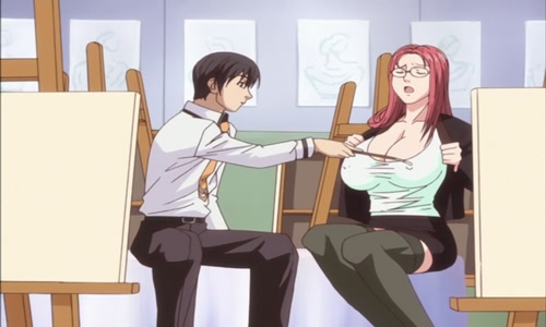 Lesbian Teacher Hentai Captions - Cleavage Episode 2 (English)