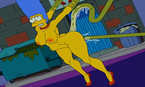 Alien Captions Porn - Marge Simpson and Alien