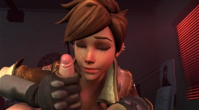 Tracer gets Creampie